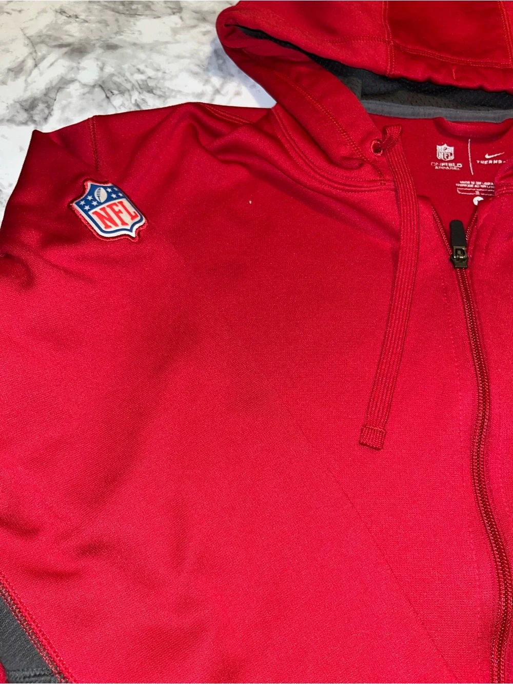 NFL Red San Francisco 49ers zip up Hoodie Jacket